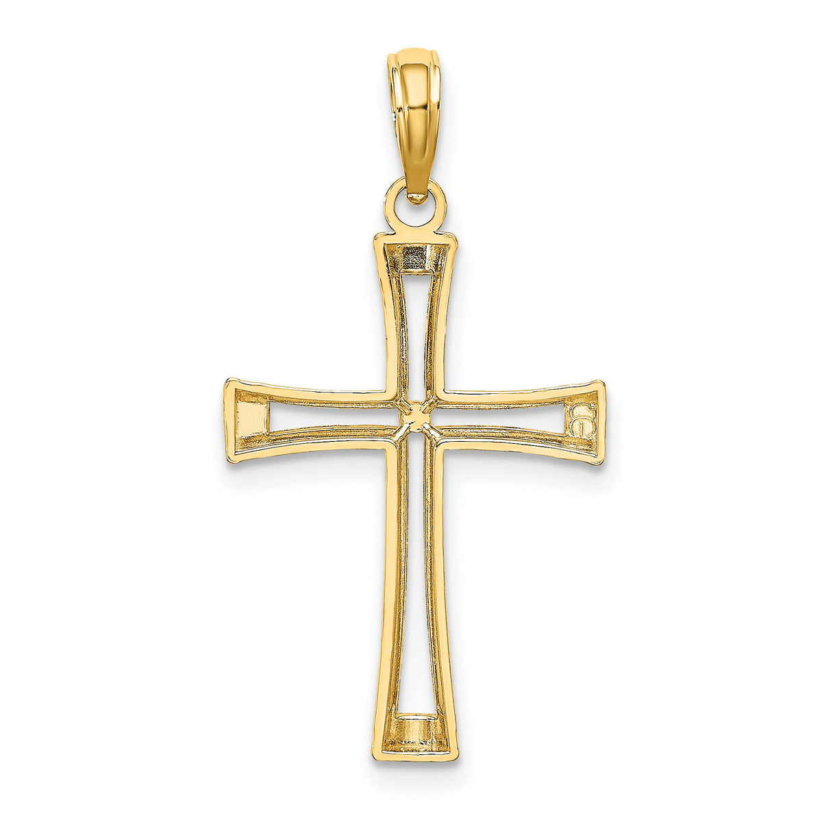 10K Polished and Cut-Out Cross-10K8421