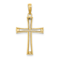 10K Polished and Cut-Out Cross-10K8421
