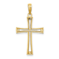 10K Polished and Cut-Out Cross-10K8421
