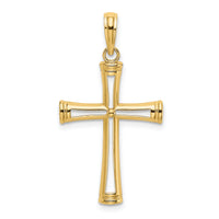 10K Polished and Cut-Out Cross-10K8421