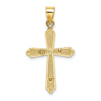 10K Textured Crucifix Charm-10K8437