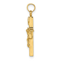 10K INRI Crucifix Charm-10K8463