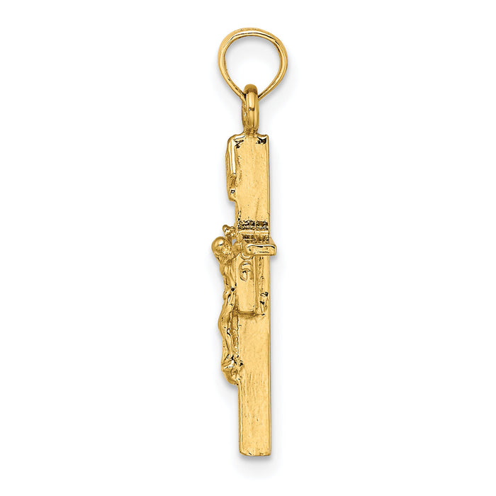 10K INRI Crucifix Charm-10K8463