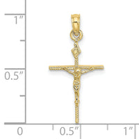 10K INRI Crucifix Charm-10K8463
