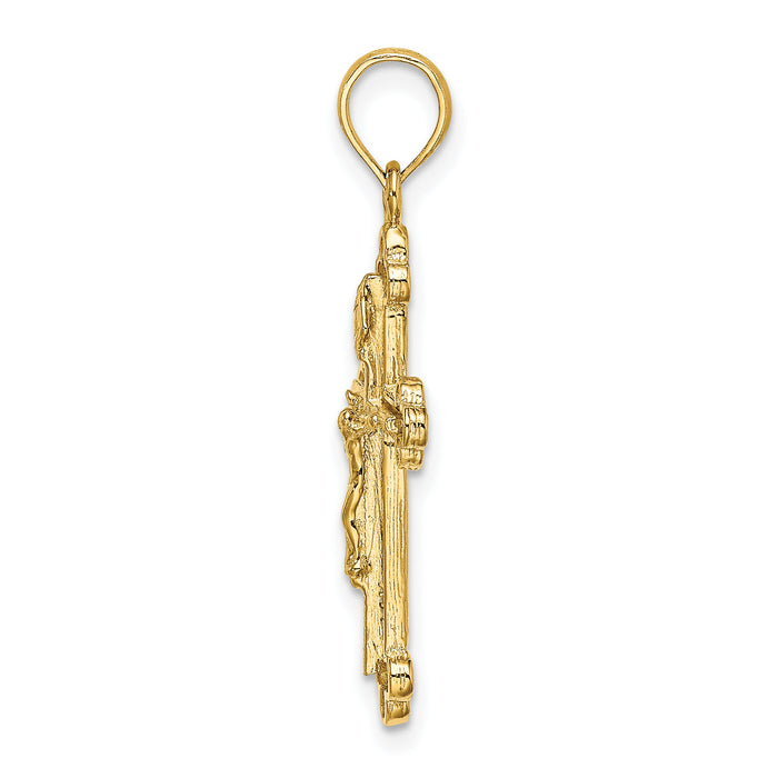 10K Narrow Budded Crucifix Charm-10K8472