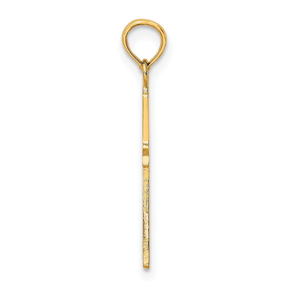 10K Polished Cross Charm-10K8481