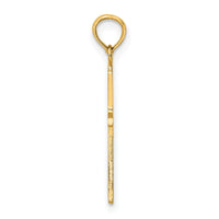 10K Polished Cross Charm-10K8481