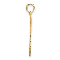 10K Cross Cut-Out w/ Heart Ends Charm-10K8489