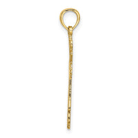 10K Cross Cut-Out w/ Heart Ends Charm-10K8489