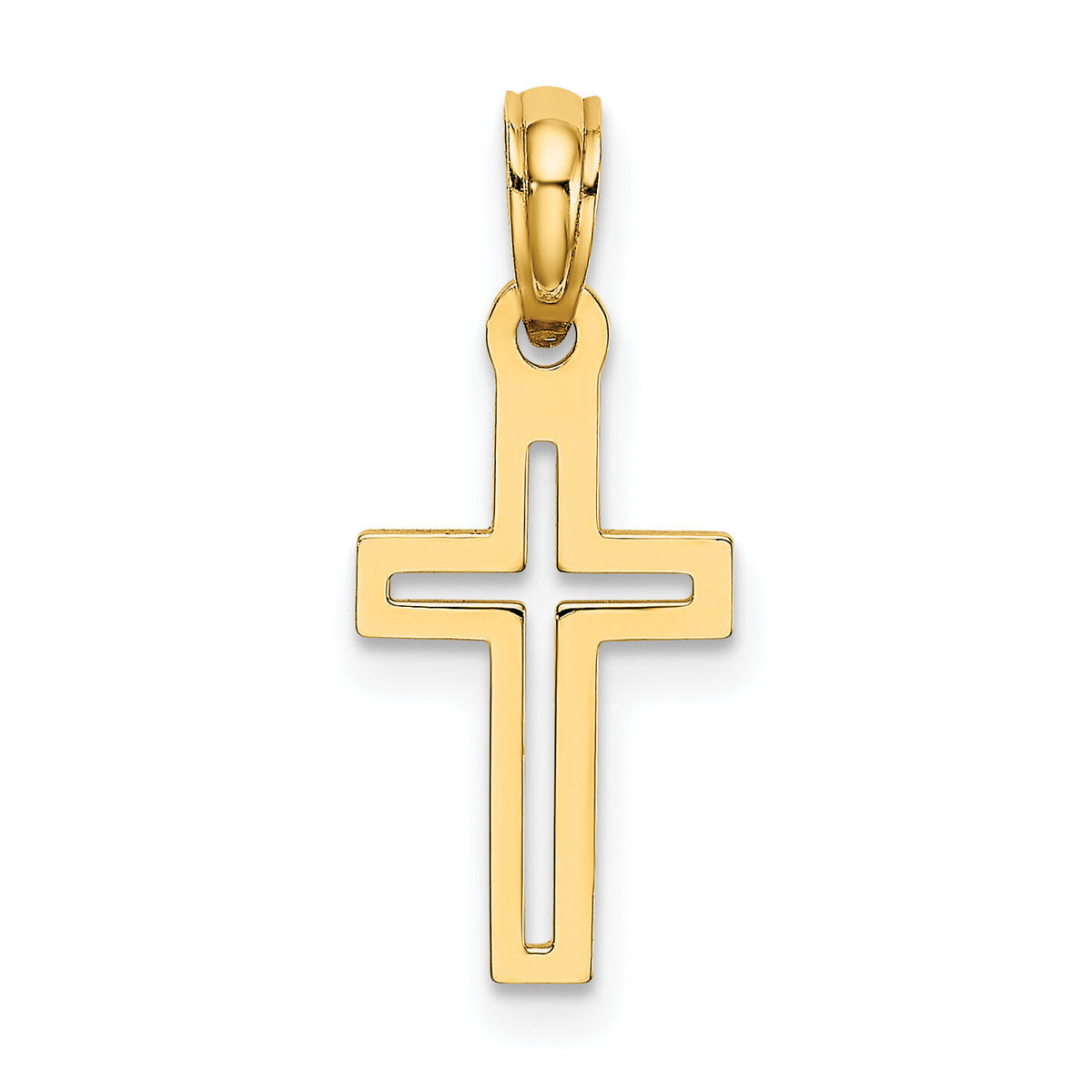 10K D/C Cross Charm-10K8499