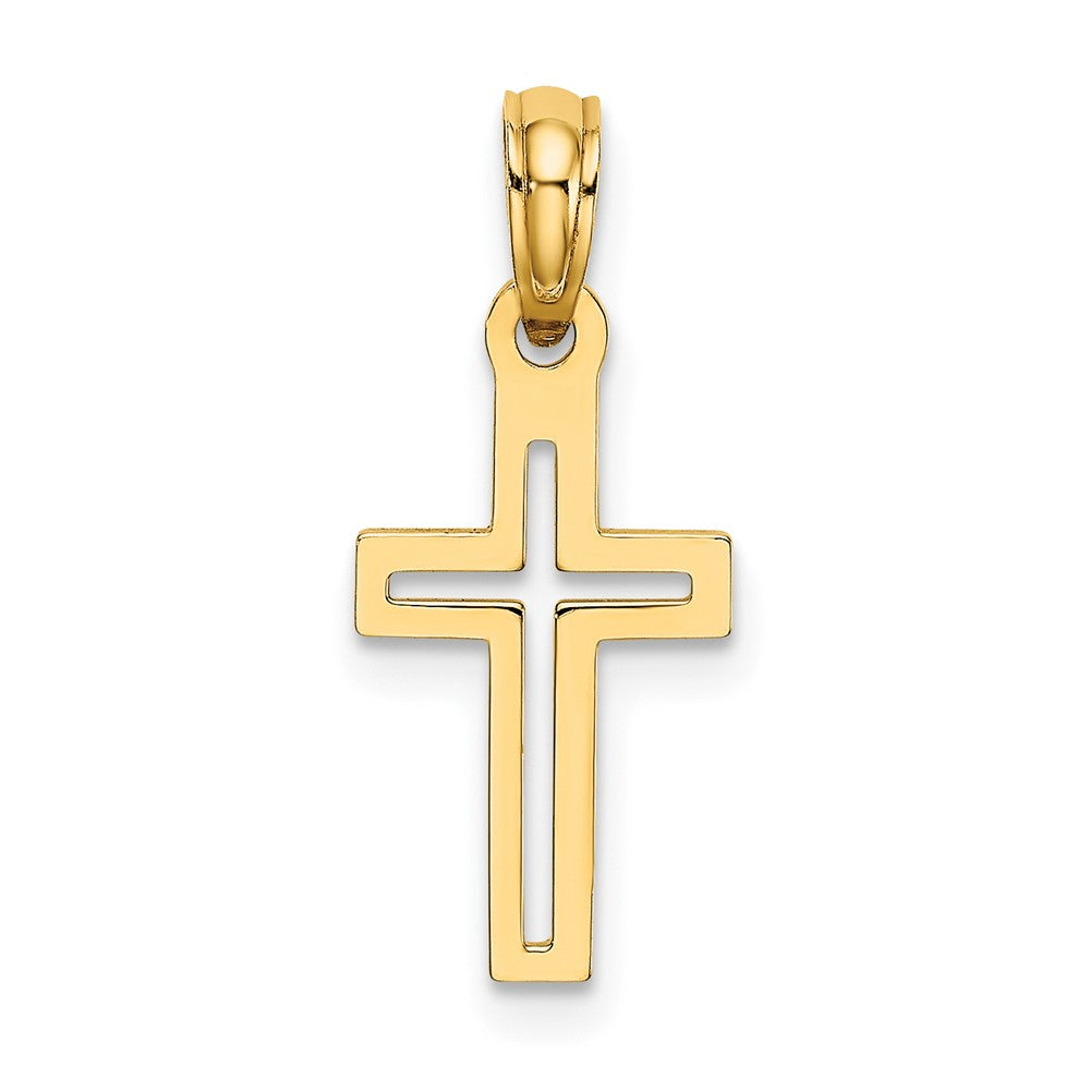 10K D/C Cross Charm-10K8499
