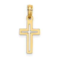 10K D/C Cross Charm-10K8499