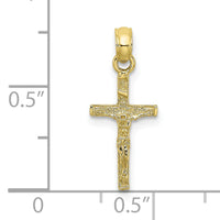 10K Mini Crucifix Charm-10K8500