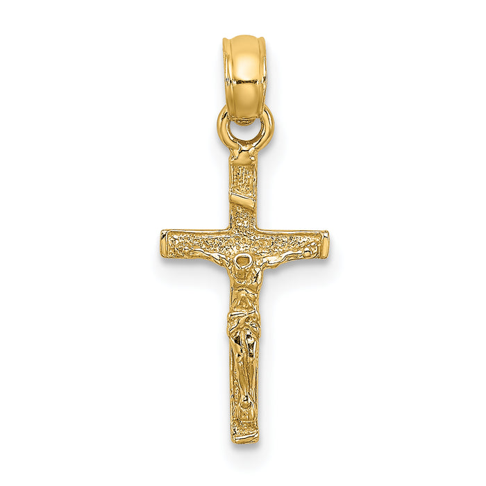 10K Mini Crucifix Charm-10K8500