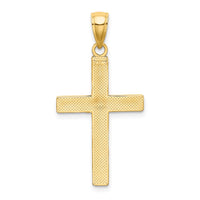10k Tubular Cross Pendant-10K8502
