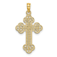 10K Cut-Out Design Cross Charm-10K8512