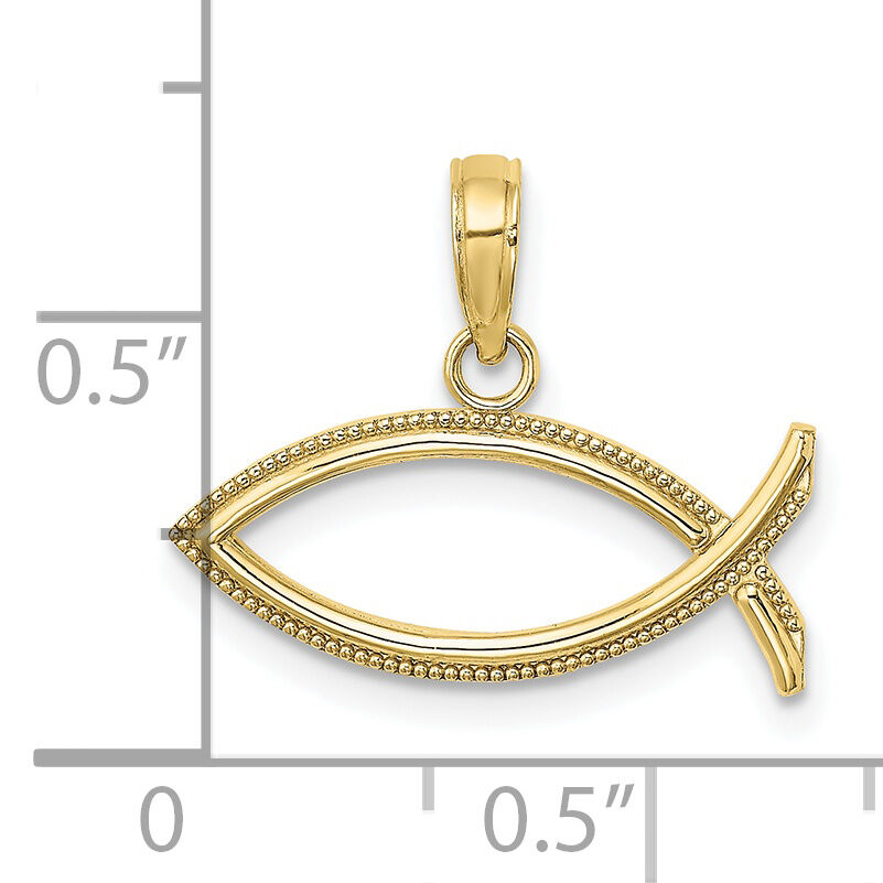 10K Ichthus Charm-10K8530