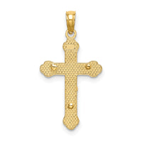10K Inri Crucifix W/ Scroll Tips Charm-10K8531