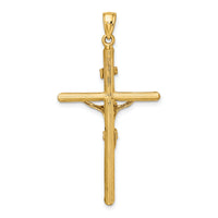 10K Textured Crucifix Charm-10K8532