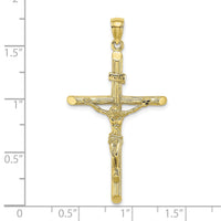 10K Textured Crucifix Charm-10K8532