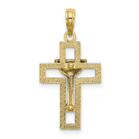 10K Polished Cross W/ Communion Cup Charm-10K8546