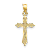10K w/ Engraved Edges Cross Charm-10K8553