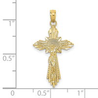 10K D/C Crucifix Charm-10K8573