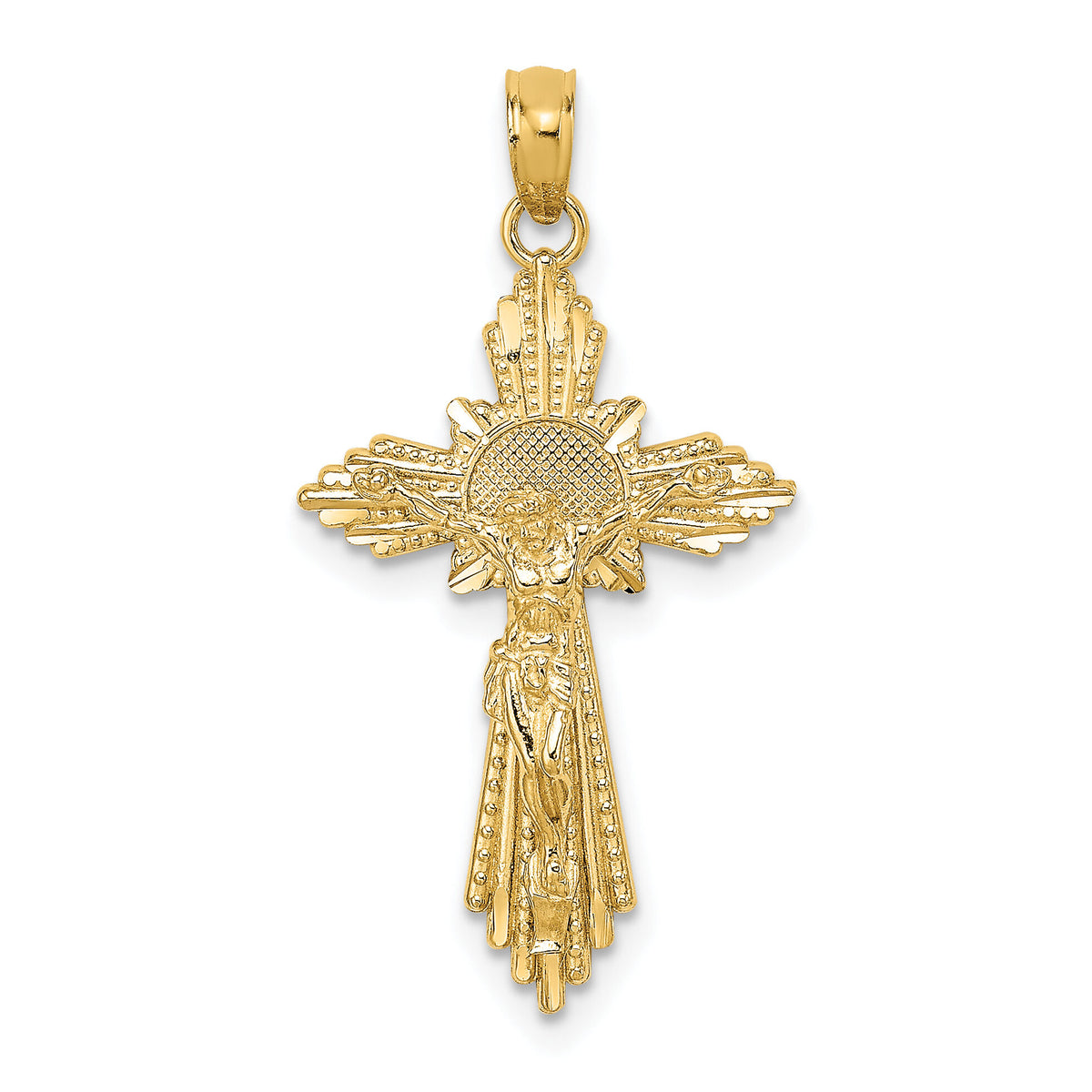 10K D/C Crucifix Charm-10K8573