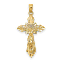 10K D/C Crucifix Charm-10K8573