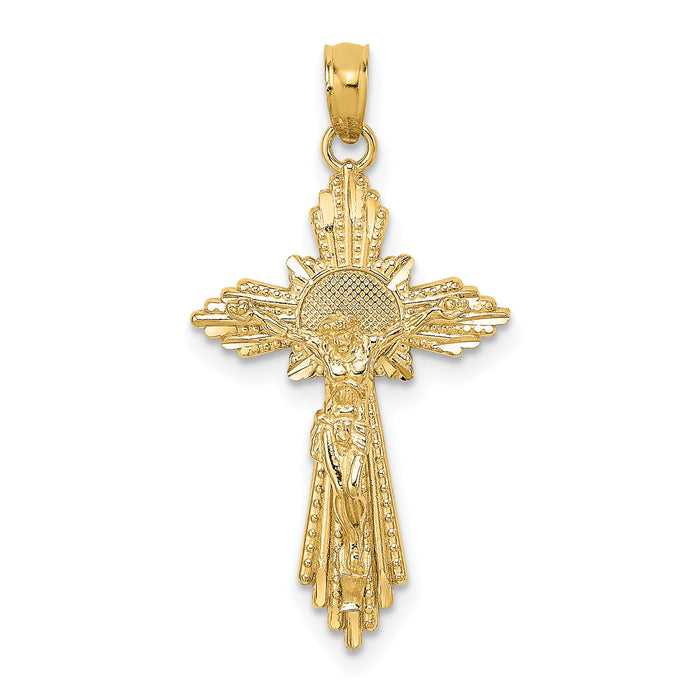 10K D/C Crucifix Charm-10K8573