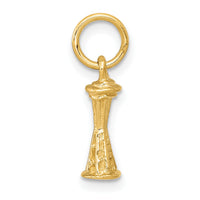 10k Solid Polished 3-D Space Needle Charm-10K858