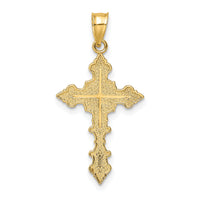 10K Crucifix W/ Fancy Edges Charm-10K8581
