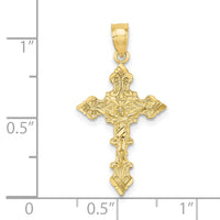 10K Crucifix W/ Fancy Edges Charm-10K8581