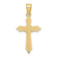 10K W/ Arrow Pointed Ends Crucifix Charm-10K8585