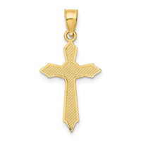 10K W/ Arrow Pointed Ends Crucifix Charm-10K8585