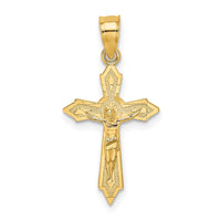 10K W/ Arrow Pointed Ends Crucifix Charm-10K8585