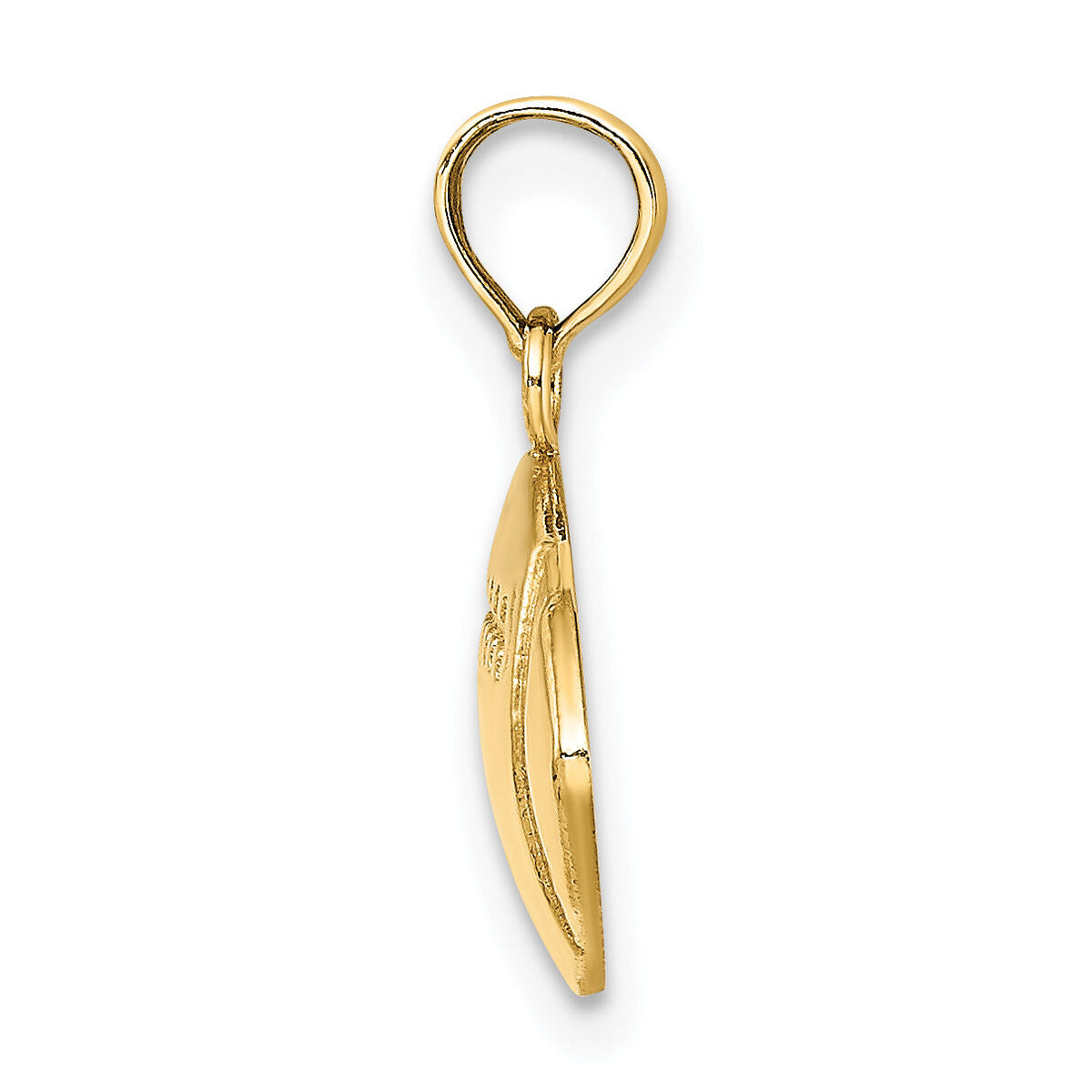 10K Engraveable Football Charm-10K8727