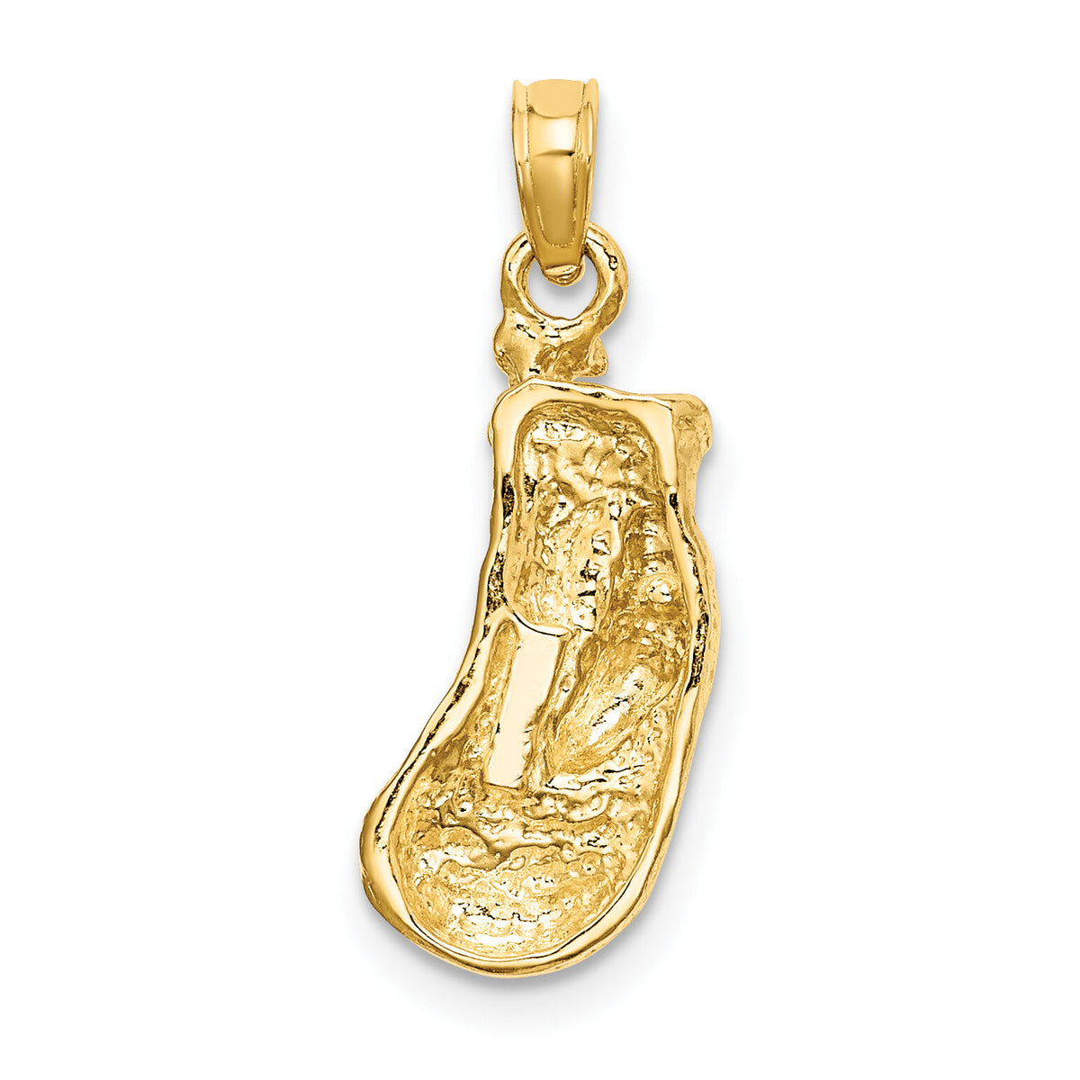 10K 2-D Polished / Textured Single Boxing Glove Charm-10K8757