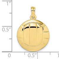 10K Polished VolleyBall Charm-10K8770
