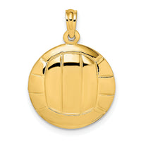10K Polished VolleyBall Charm-10K8770