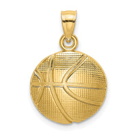 10K Textured Basketball Charm-10K8774