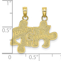 10K BEST FRIENDS Break-A-Part Puzzle Pieces Charm-10K8810