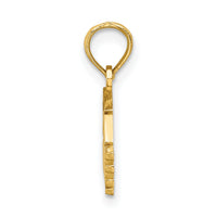 10K Polished GRADUATE Under Cap Charm-10K8814