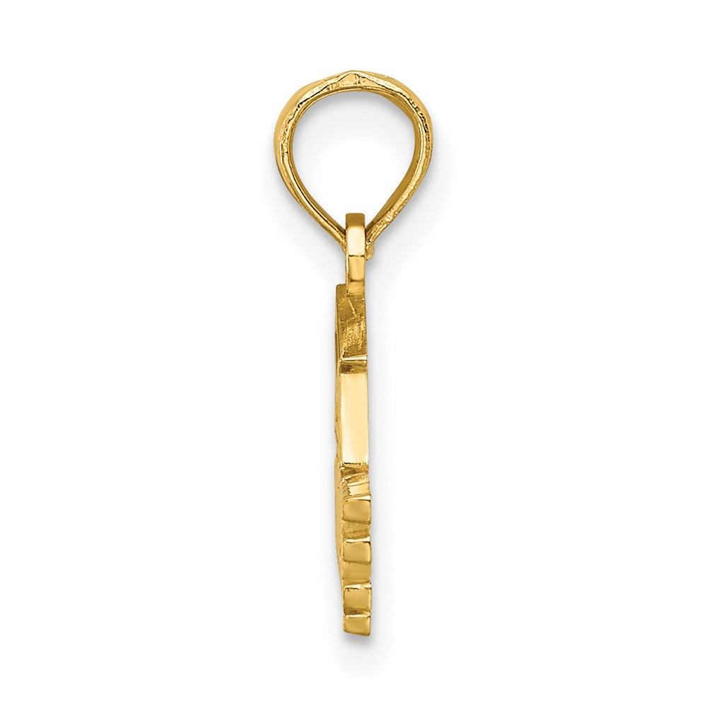 10K Polished GRADUATE Under Cap Charm-10K8814