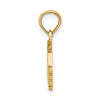 10K Polished GRADUATE Under Cap Charm-10K8814