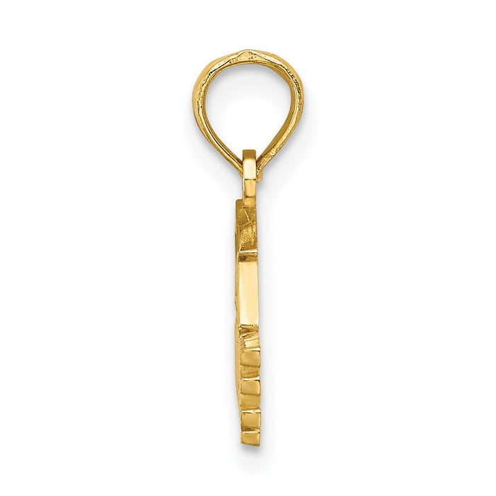 10K Polished GRADUATE Under Cap Charm-10K8814