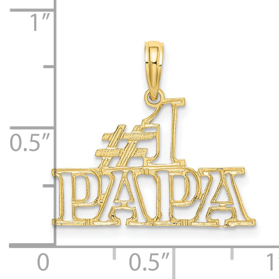 10K #1 PAPA  Cut-out Charm-10K8825