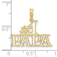 10K #1 PAPA  Cut-out Charm-10K8825