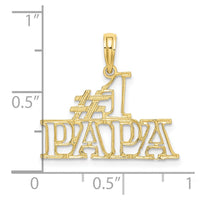 10K #1 PAPA  Cut-out Charm-10K8825