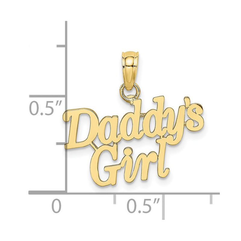 10K DADDYS GIRL Charm-10K8841